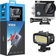 V50X Action Camera and Underwater Light Bundle