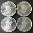 Lot of Four Regency Mint 1oz Silver Talent Rounds