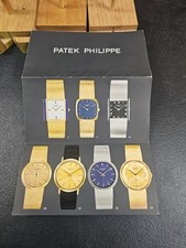 50's 60's Vintage Patek Philippe Vintage Fold Out Color Brochure 