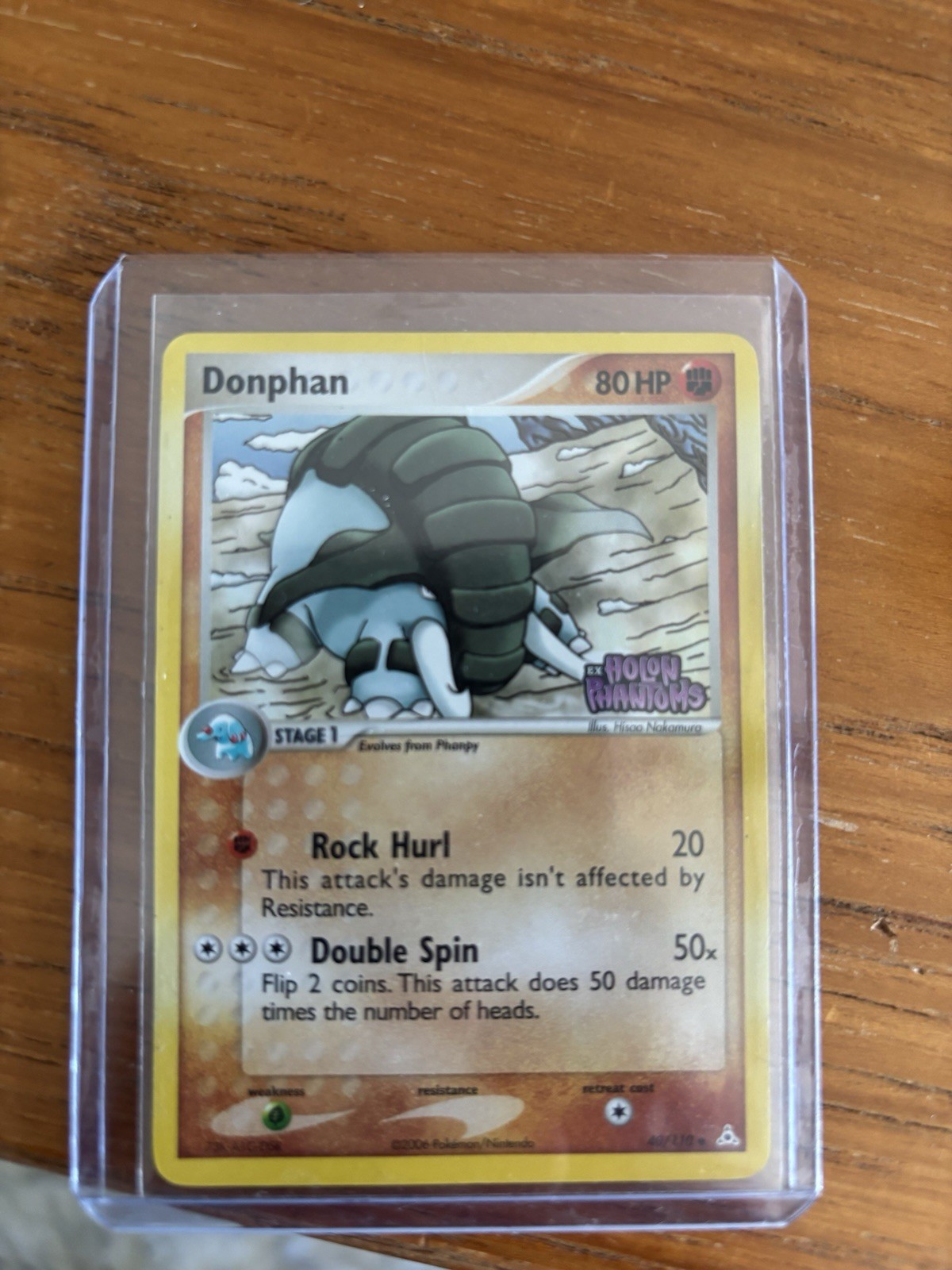 Pokémon Donphan 40/110 Holon Phantoms Reverse Holo Uncommon 80 HP Stage 1 2006