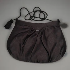 Jessica Stevens Accessories Crossbody Black Rope Evening Formal Prom Bag Purse