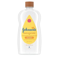 Johnson's Baby Oil, Mineral Oil Enriched with Shea 20 Fl Oz Pack of 1