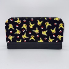 Nintendo Switch 2 Dock Cover Screen Protector Pikachu Pokemon Balls on Black