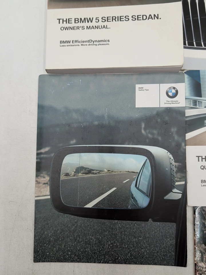 BMW Serie 5 2012 sedán 528i 535i 550i manual del propietario instrucciones rápidas con estuche Foto 4 de 4