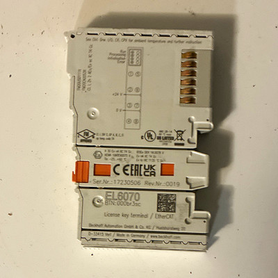 Beckhoff EL6070 EtherCAT Digital License Key Terminal Module
