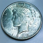 1925-S Peace Silver Dollar Beautiful AU/BU Coin Rare Date