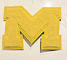 Univeristy of Michigan Block M Chenille Varsity Lettermen Letter *OFFICIAL*