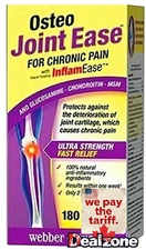 Webber Naturals Osteo Joint Ease 180 Caplets Total - Tariff free from Canada
