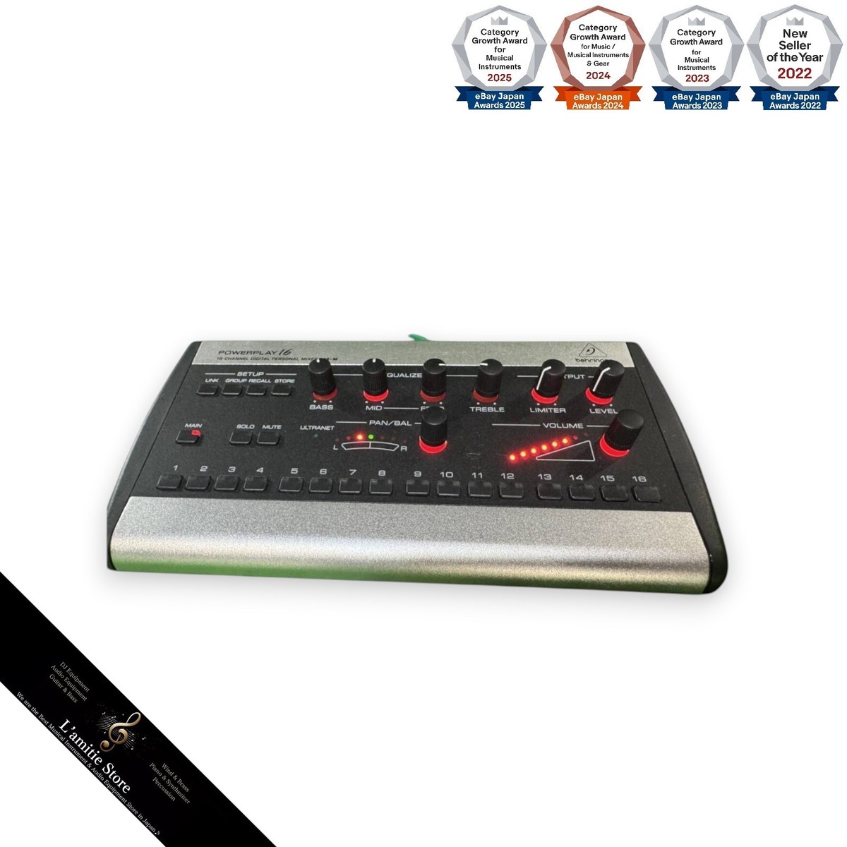 【中古】BEHRINGER パーソナルミキサー POWERPLAY P16-M Behringer Powerplay P16-M P16M P-16 16-Channel Digital Personal