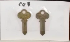 CO3 Key Blanks for Various Products by Corbin Russwin (2 Keys)