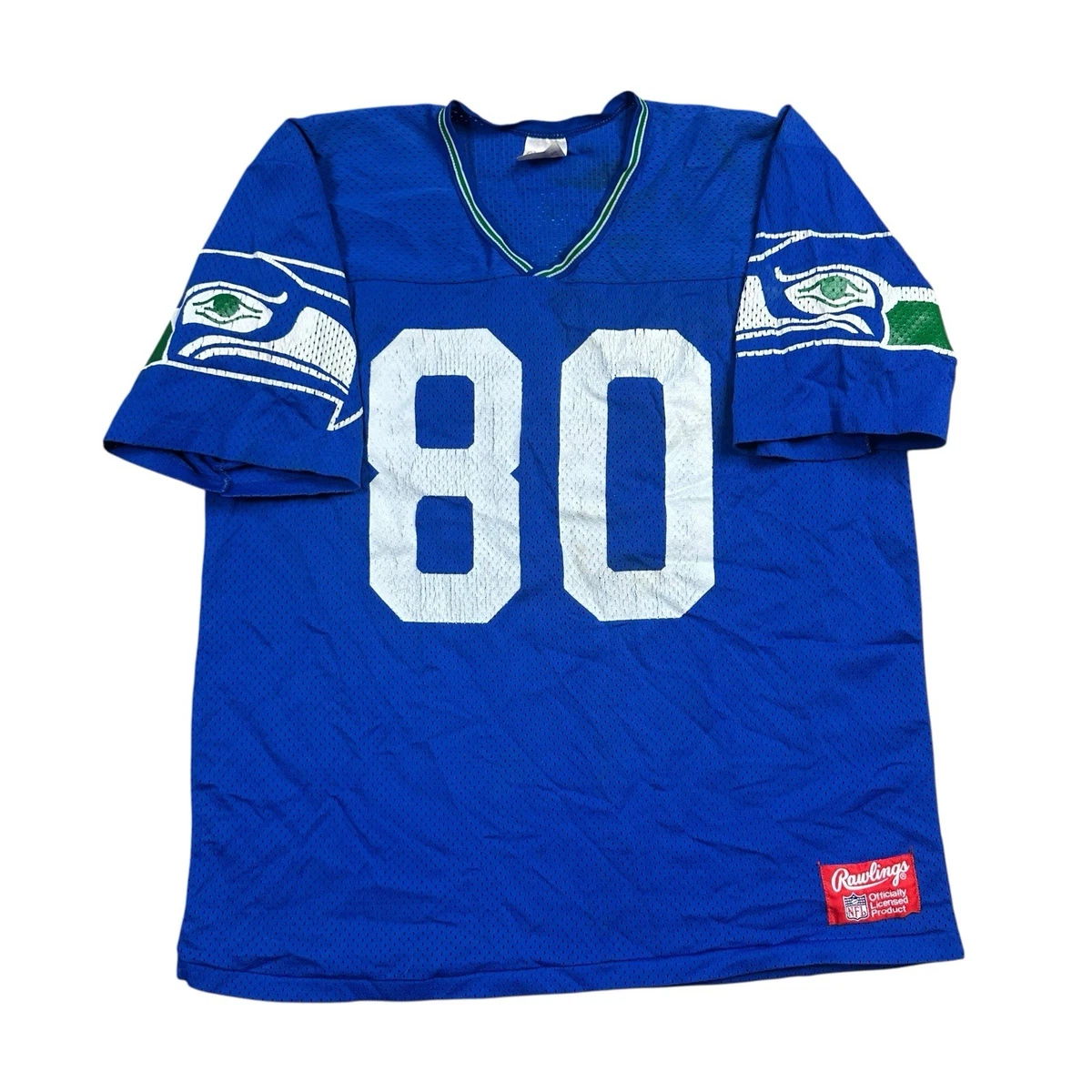 T-shirt Vintage Seattle Seahawks Rawlings Années 1980 - 12e Homme Taille L
