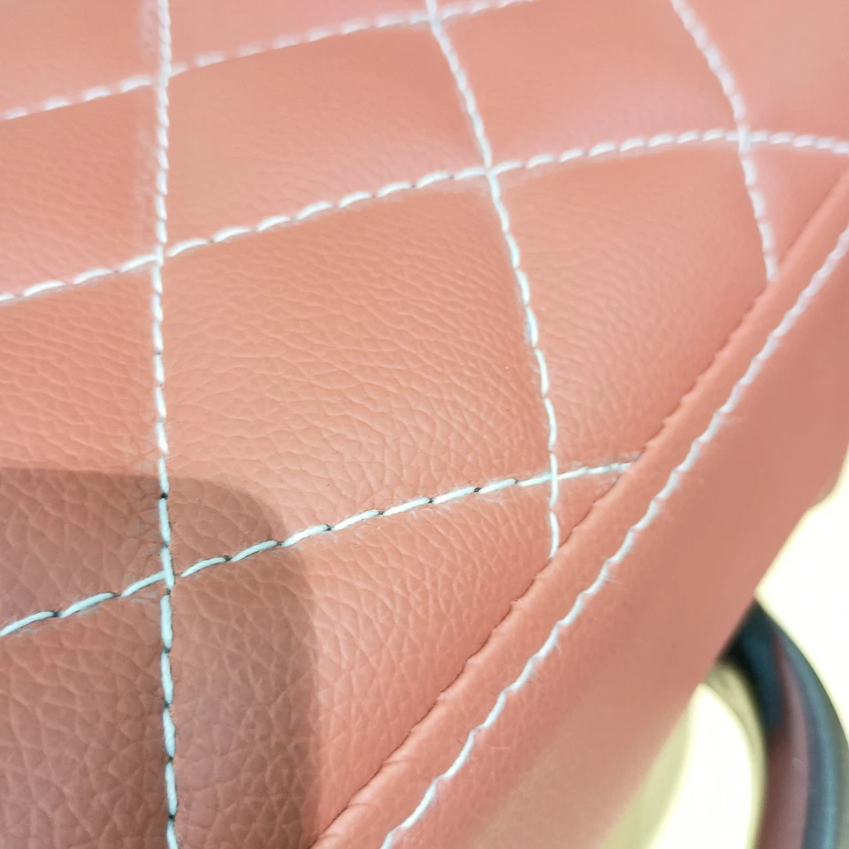 Asiento Vespa Vxl Sxl con costuras personalizadas color beige/marrón Foto 2 de 2