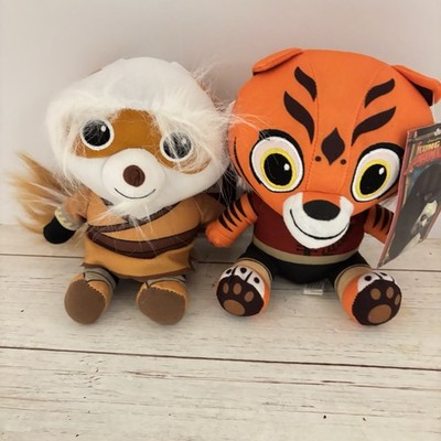 Kung Fu Panda Master Shifu & Master Tigress Plush Stuffed Toy Factory w/ Tags