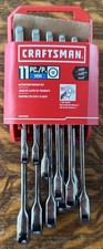 Craftsman Cmmt87021 Metric 11 Pc 12pt Ratcheting Combination Wrench Set - New Craftsman Cmmt87021 Metric 11 Pc 12pt Ratcheting Combination Wrench Set - New