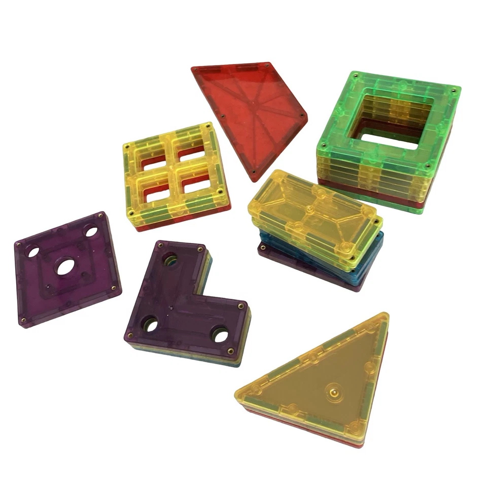 Magnetic Tiles 73 Piece Car Set Magnetic Building Tiles - Image 4 of 4