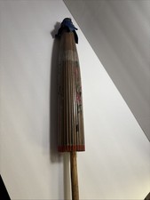 Vintage Handpainted Asian Parasol paper and Bamboo Flower Design