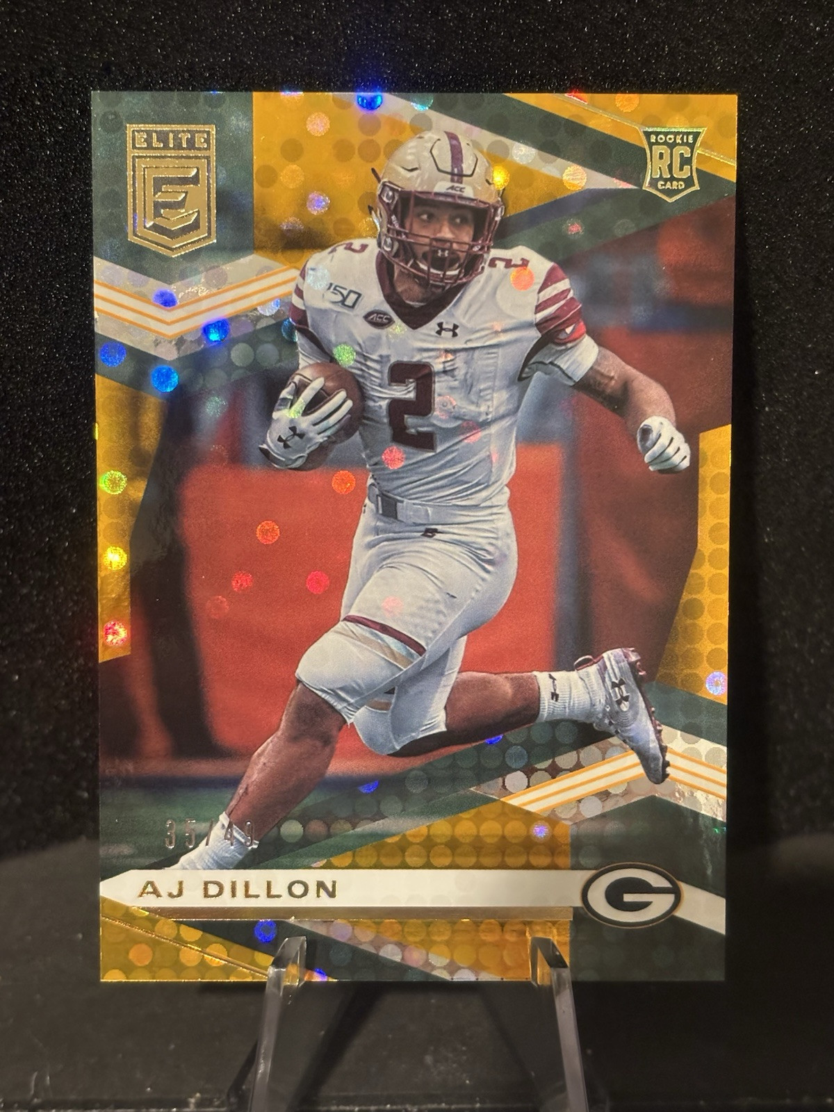 2020 Panini Donruss Elite Rookies Orange /49 AJ Dillon #145 Rookie RC