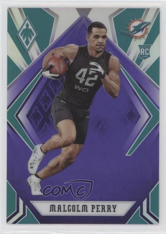 2020 Panini Phoenix Rookies Purple 148/149 Malcolm Perry #190 Rookie RC a0s