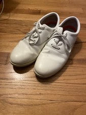 DINKLES Vanguard S565 Marching Band Shoes White Leather Men s 9.5 / Women s 11