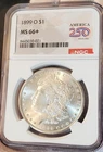 * 1899 O *  NGC MS66+ BLAST WHITE GORGEOUS!! ULTRA GEM PQ MORGAN SILVER DOLLAR