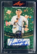 2025 Leaf Metal Happy Holidays CHRISTOPHER LLOYD Green Elf Auto 2/5 🔥🔥🔥