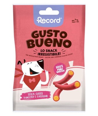 Gusto Bueno Mini Stick mit Speck- und Cheddar-Geschmack für Hunde 24 Packungen x
