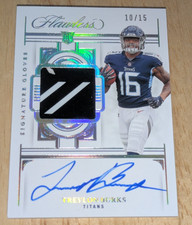 Treylon Burks 2022 Flawless Signature Gloves ROOKIE PATCH AUTOGRAPH RPA #'ed /15