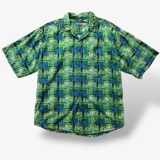 Vintage 90s Abstract Short Sleeved Summer Shi...