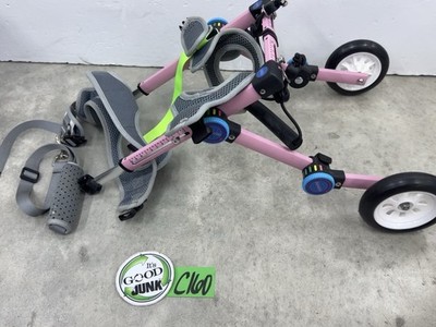 Samohui Pink Adjustable Lightweight Dog Back Legs Cart Wheelchair Harness -SMALL