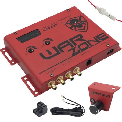 Warzone WZ600XR Digital Bass Processor with Dash Remote & RCA Inputs