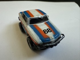 Micro Machines Mercedes-Benz 450SLC #88 White Orange Blue, 1986 Galoob Vintage