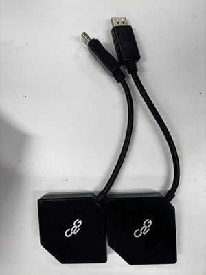 LOT OF 2 ,DisplayPort to HDMI, VGA, or DVI Adapter Converter - DisplayPort