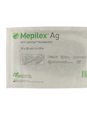 Molnlycke Mepilex Ag 4" x 8" Antimicrobial Soft Foam 287200 - Lot of 5 Dressings