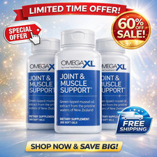 Pack 3 - Omega-XL 300 Softgels Joint Health Supplement, USA Fresh Stock