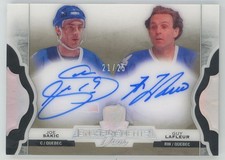 2016-17 UD The Cup Enshrinements Duos Autographs Sakic/Lafleur Auto 21/25 #E2-SL