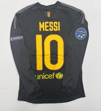 2011/12 Black Barcelona Away Retro Jersey Messi #10 Long Sleeve Vintage Iconic
