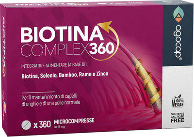 BIOTINA CAPELLI - Formula Di Ricrescita 360°, Integratori per Capelli Con Biotin