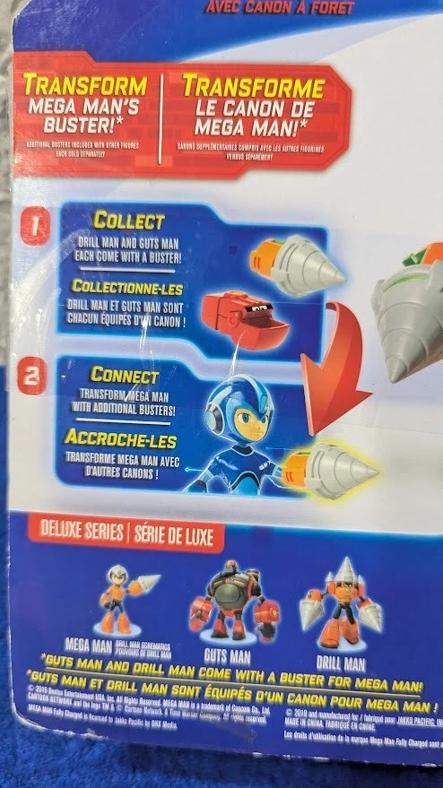 Boneco de ação Mega Man totalmente carregado 7" | Deluxe Drill Man Deluxe Series - Imagem 4 de 4