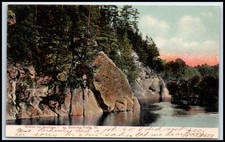 Postcard Scene onFer, Bellows Falls,Miss Parhamley nad a job so I did no   S100