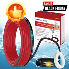 MAXKOSKO Heat Tape for Water Pipes Freeze Protection, Constant Wattage--30% Off