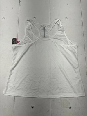 GALAXY BY HARVIC WHITE RACER BACK ATHLETIC WORKOUT TANK WOMENS SIZE 3X-LARGE