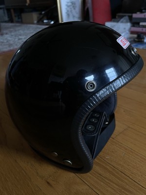 JOE KING ジェットヘルメット　サイズS〜XL Joe King Motorcycle 3/4 Helmet Size XL 61/62 Jk400 Black | eBay