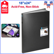 Heavy Duty Binder with 30 Clear Sheet Protectors 18"x24" Portfolio For Artwork