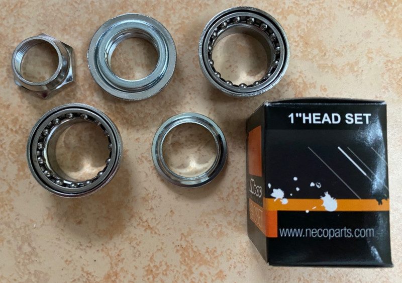 Neco 1" bmx headset, mongoose, gt, haro, redline, torker, hutch, pk ripper, cw