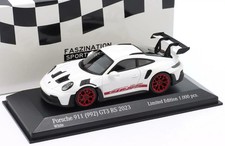 Minichamps 1/43 Porsche 911 GT3 RS (992) White Red Wheels 2023 - EU Exclusive