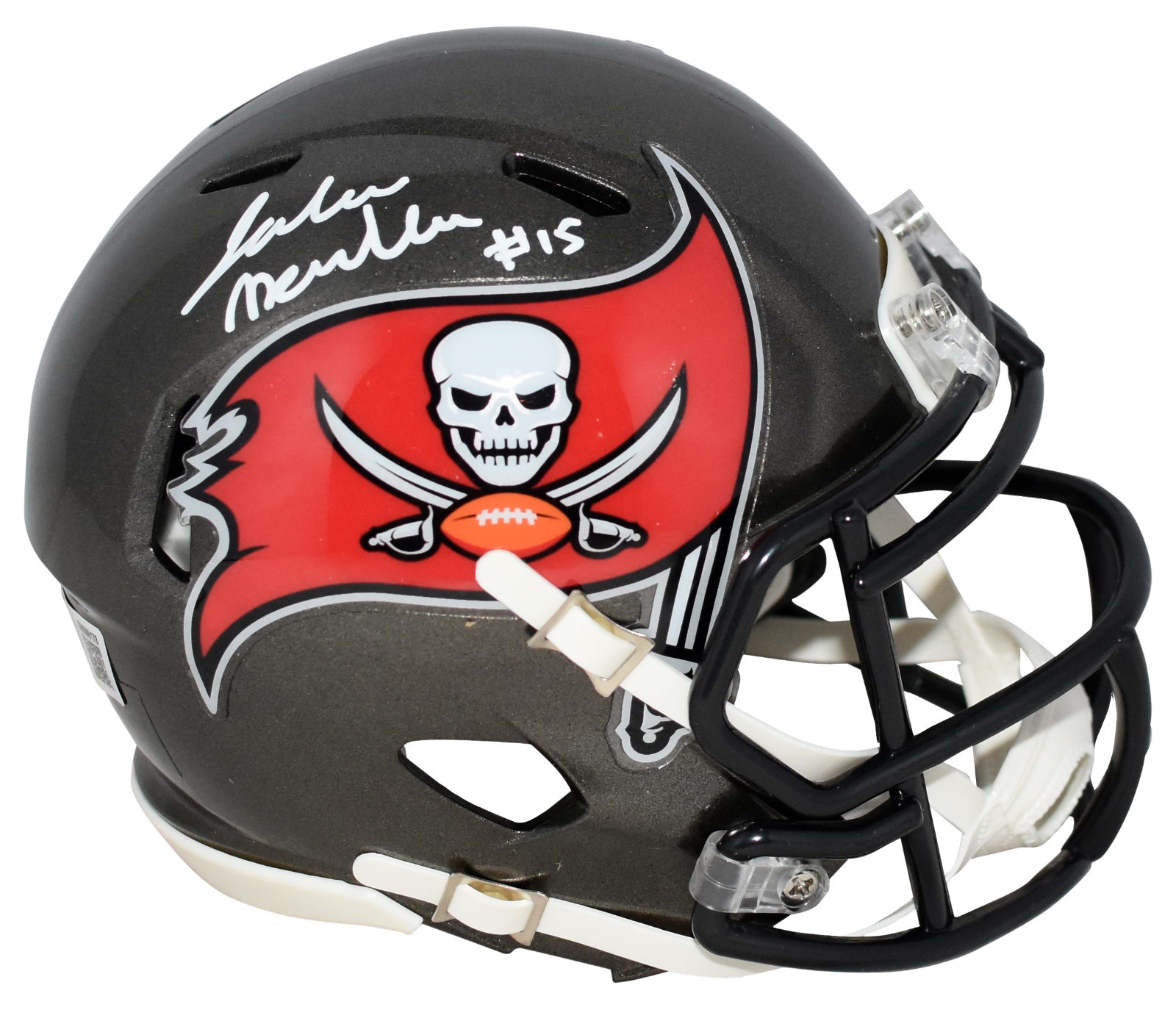 Jalen McMillan Autographed Signed Tampa Bay Buccaneers SPEED MINI HELMET BECKETT 