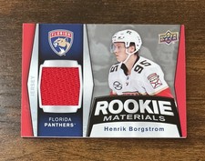 2018-19 Upper Deck Rookie Materials Jersey Henrik Borgstrom #RM-HB Panthers RC