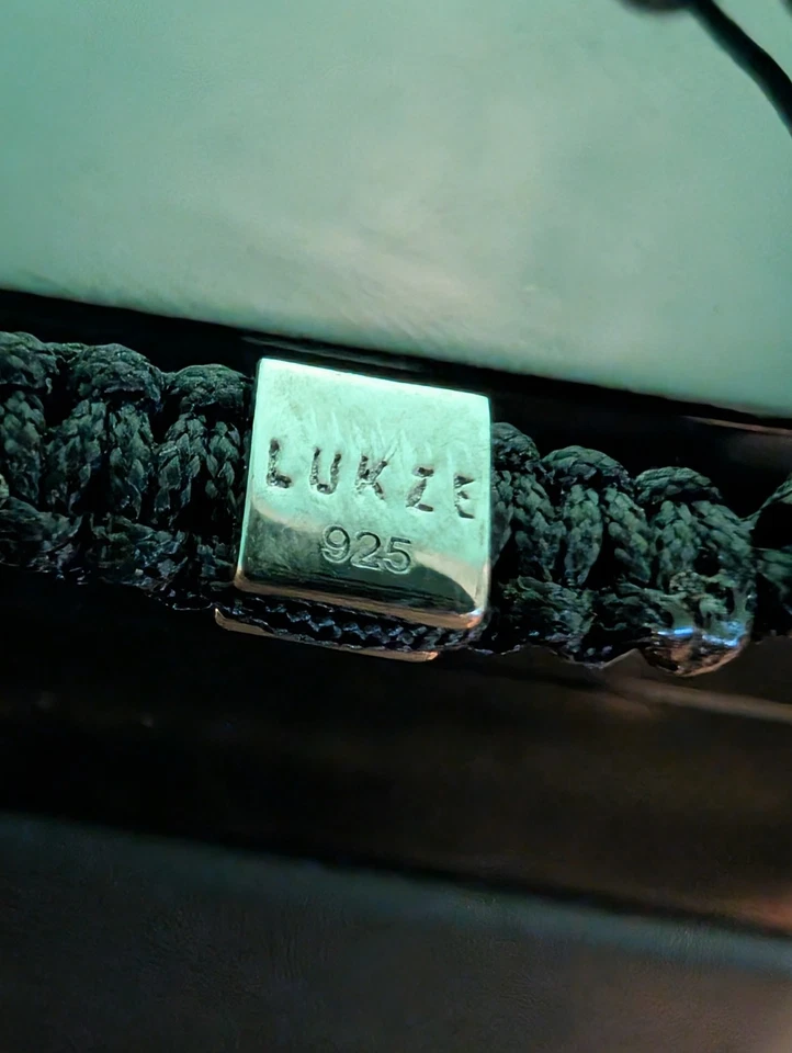 LUKZE Onyx + Smokey 石英 Macramé 6 毫米珠手链 — 第 4/4 张图片