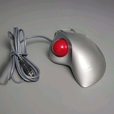 Logitech T-BB18 804360-1000 Trackman Wheel USB Trackball Mouse Scroll