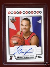 JERRYD BAYLESS 2008 TOPPS RC PHOTO SHOOT AUTOGRAPH SP